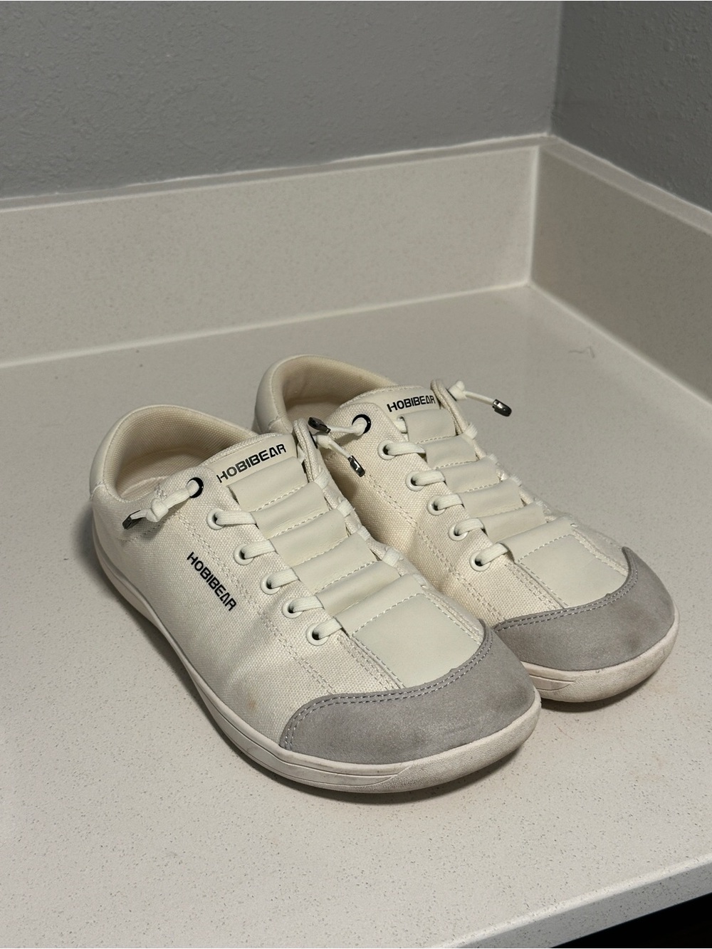 HOBIBEAR GST0071S Beige Canvas Lace Up Unisex Casual Sneakers EU 40 US 9-9.5